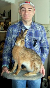 Dr Karl Shuker and his horned hare