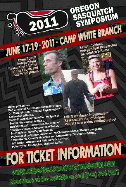 Oregon Sasquatch Symposium 2011