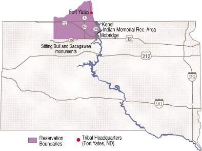 Standing Rock South Dakota Map