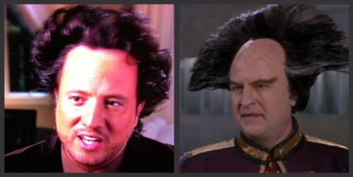 history channel aliens guy hair evolution