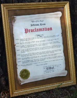 Texas Bigfoot Weekend Proclamation