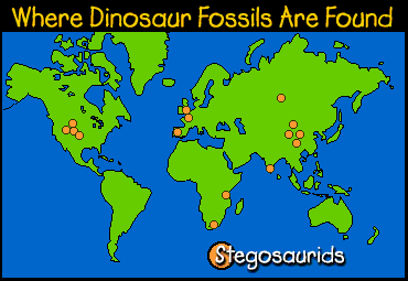Stegosaurus fossil find range